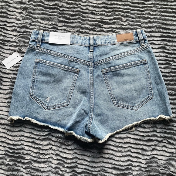 High Rise Denim Shorts - Picture 2 of 6
